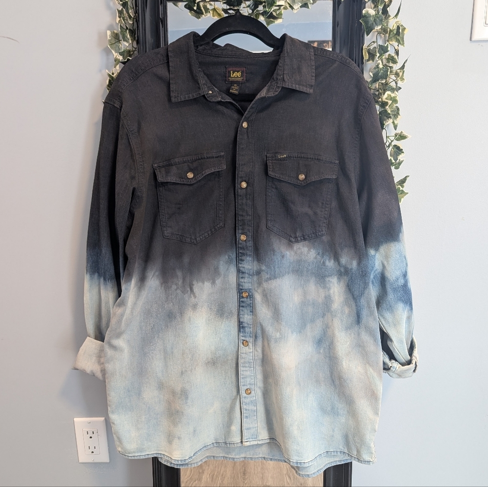 Lee Charcoal Button-Up Shirt Ombre